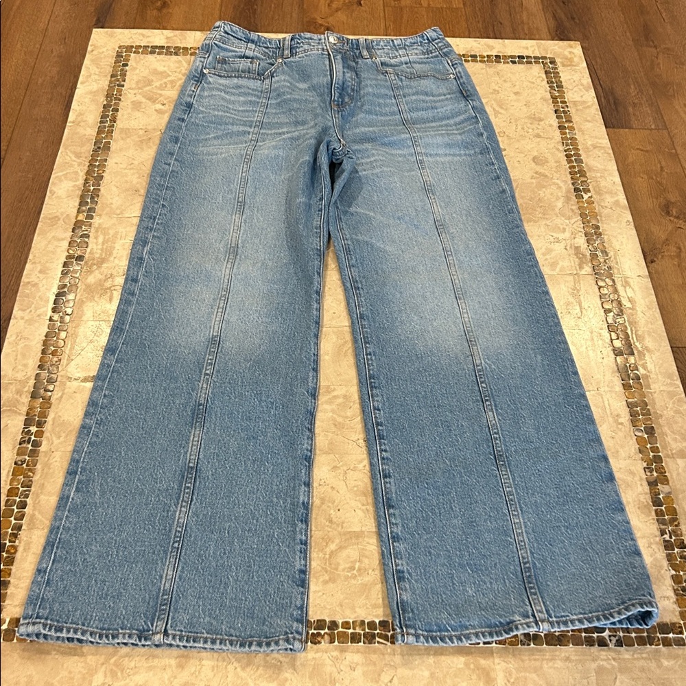 Loft Seamed Wide‎ Leg Blue Jeans Women’s Size8/29